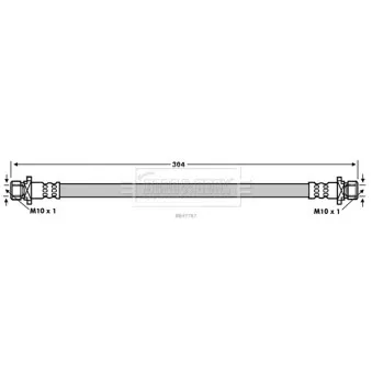 Flexible de frein BORG & BECK BBH7787