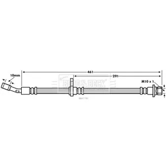 Flexible de frein BORG & BECK BBH7790