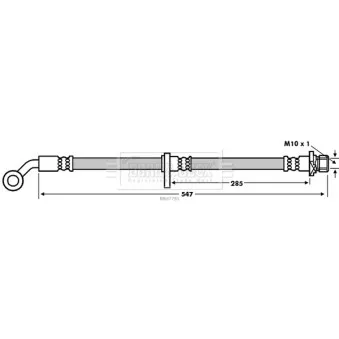 Flexible de frein BORG & BECK BBH7791