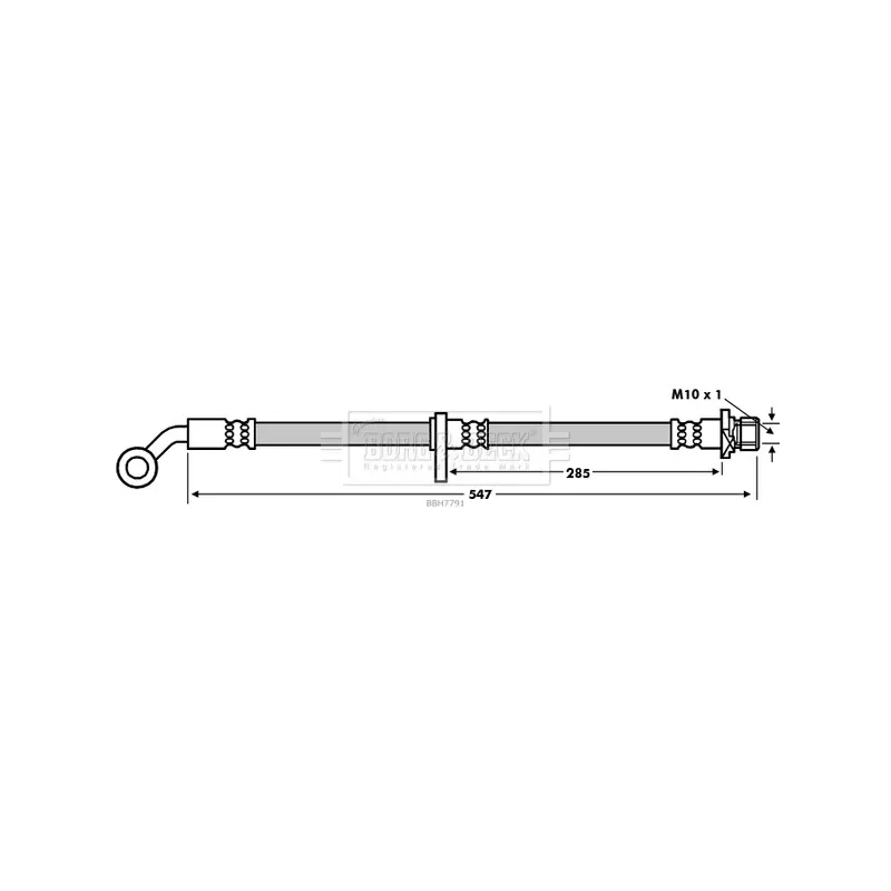 Flexible de frein BORG & BECK BBH7791