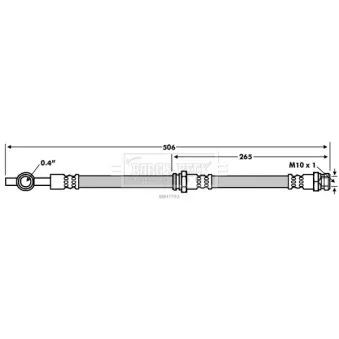 Flexible de frein BORG & BECK BBH7793