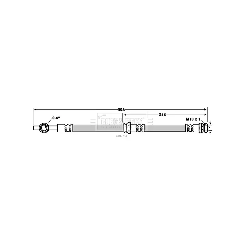 Flexible de frein BORG & BECK BBH7793
