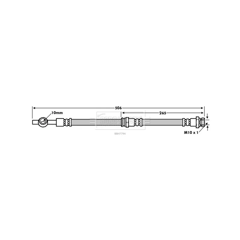 Flexible de frein BORG & BECK BBH7794