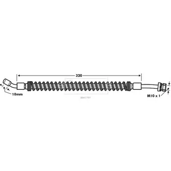 Flexible de frein BORG & BECK BBH7797