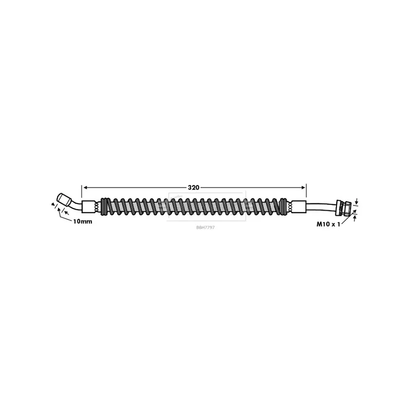 Flexible de frein BORG & BECK BBH7797