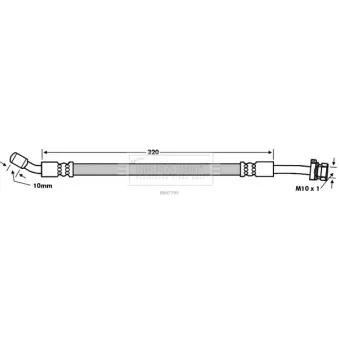 Flexible de frein BORG & BECK BBH7799