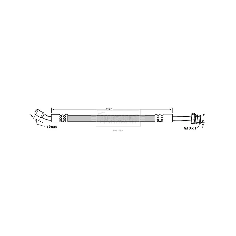 Flexible de frein BORG & BECK BBH7799