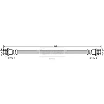 Flexible de frein BORG & BECK BBH7801