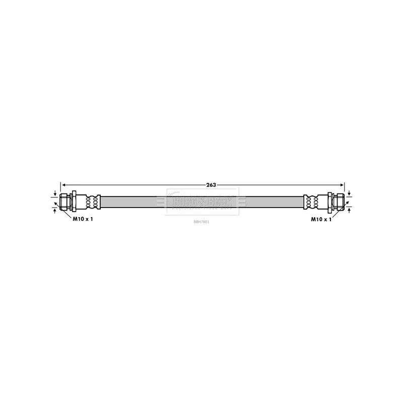 Flexible de frein BORG & BECK BBH7801