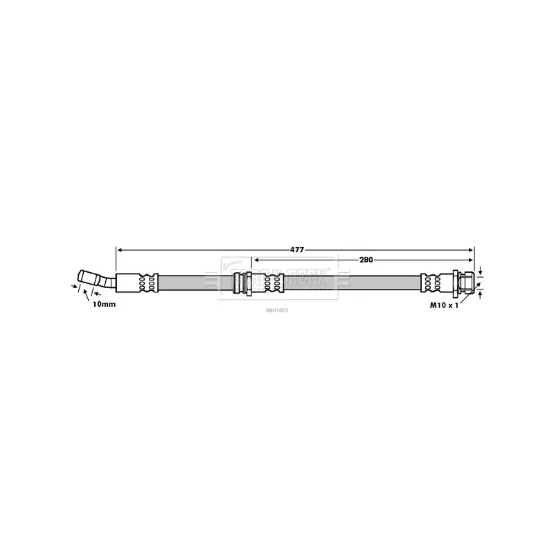 Flexible de frein BORG & BECK BBH7803