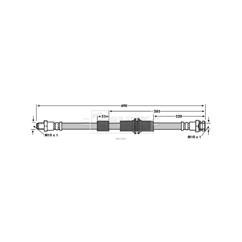 Flexible de frein BORG & BECK BBH7804