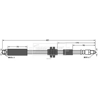 Flexible de frein BORG & BECK BBH7808