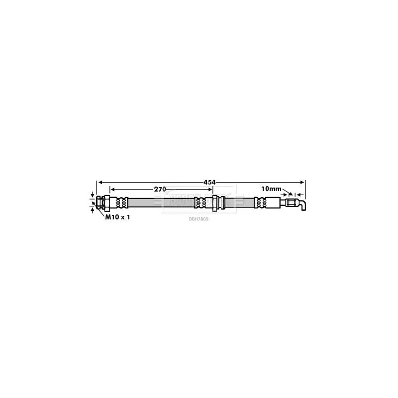 Flexible de frein BORG & BECK BBH7809