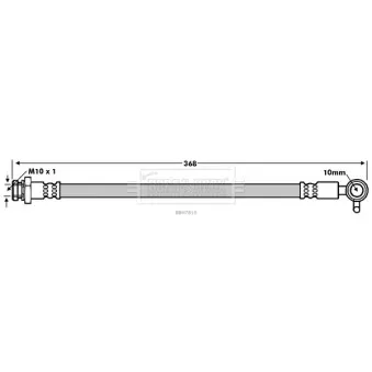 Flexible de frein BORG & BECK BBH7810