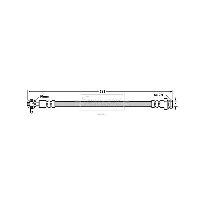 Flexible de frein BORG & BECK BBH7811