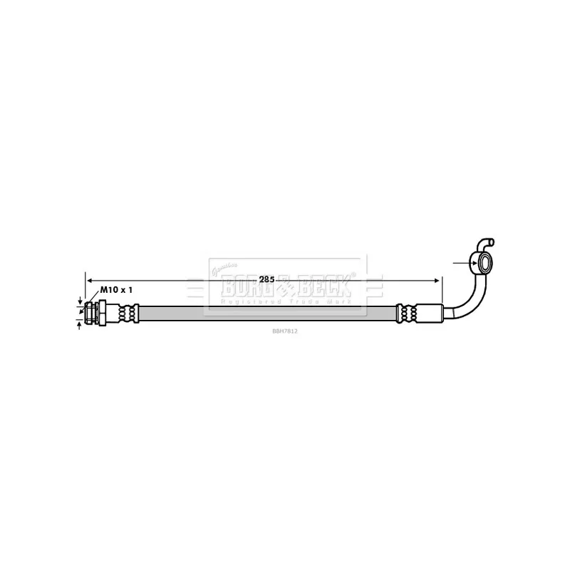 Flexible de frein BORG & BECK BBH7812
