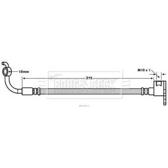 Flexible de frein BORG & BECK BBH7813