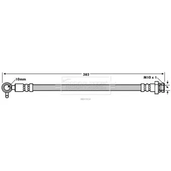 Flexible de frein BORG & BECK BBH7814