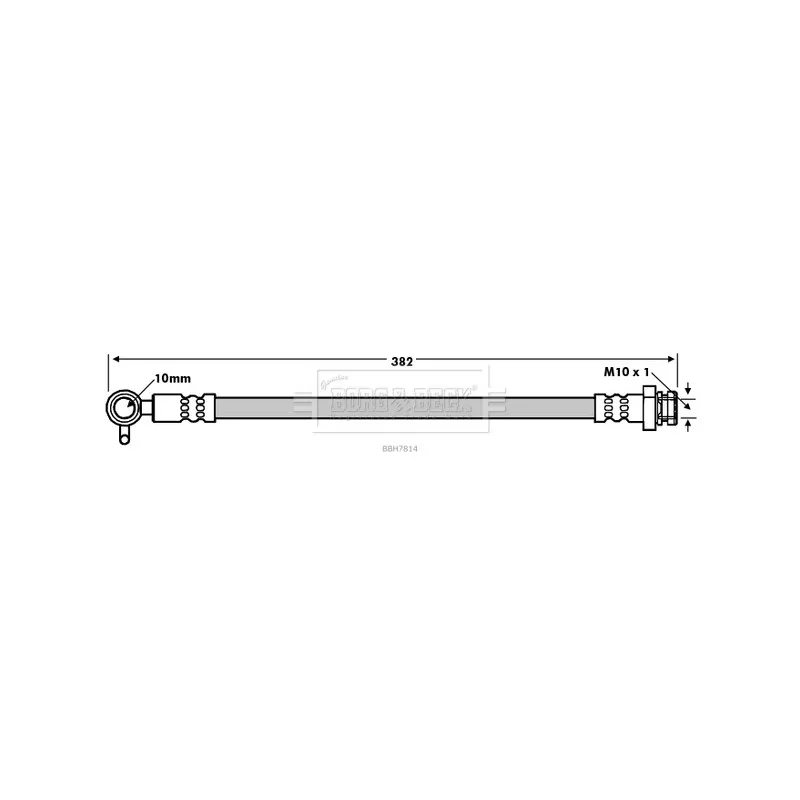 Flexible de frein BORG & BECK BBH7814