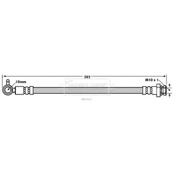 Flexible de frein BORG & BECK BBH7815