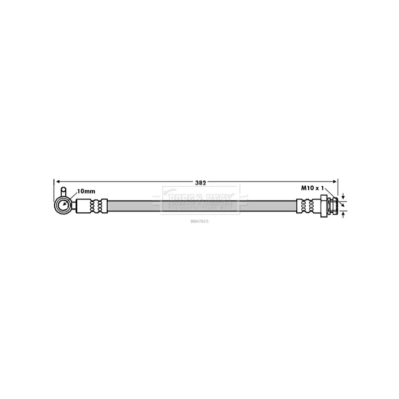 Flexible de frein BORG & BECK BBH7815