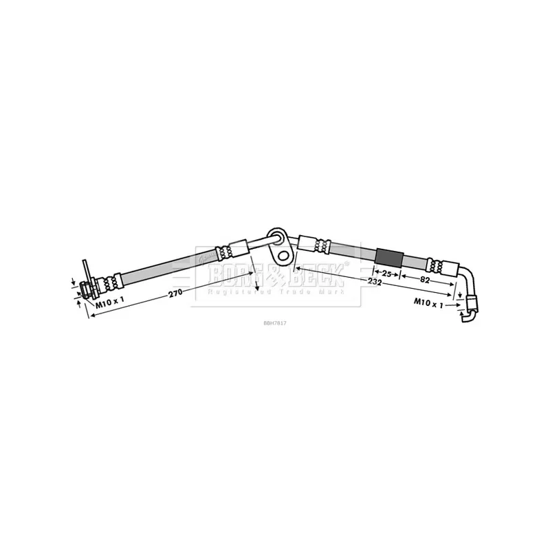 Flexible de frein BORG & BECK BBH7817