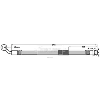 Flexible de frein BORG & BECK BBH7818