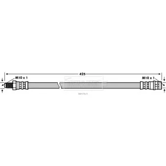 Flexible de frein BORG & BECK BBH7819