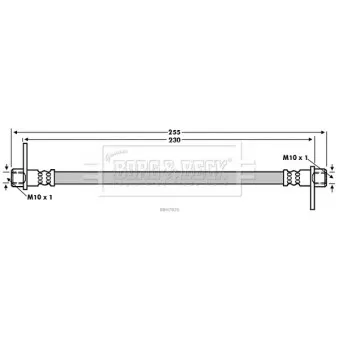Flexible de frein BORG & BECK BBH7826