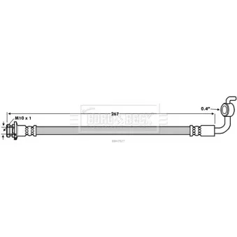 Flexible de frein BORG & BECK BBH7827