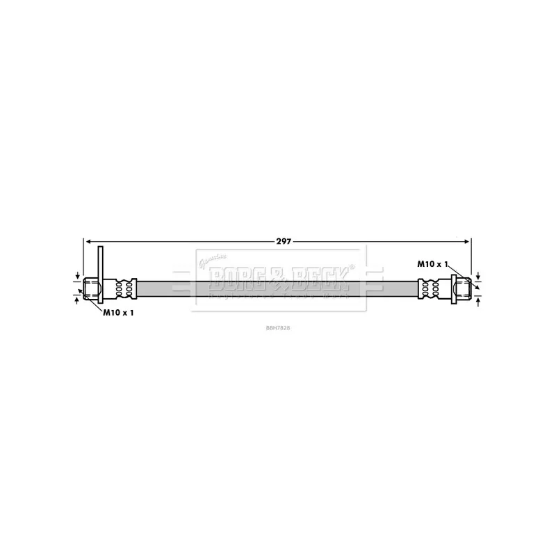 Flexible de frein BORG & BECK BBH7828