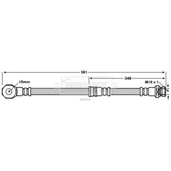 Flexible de frein BORG & BECK BBH7830