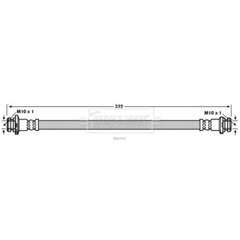 Flexible de frein BORG & BECK BBH7831