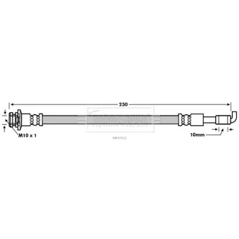 Flexible de frein BORG & BECK