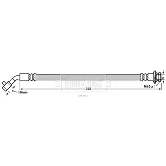 Flexible de frein BORG & BECK BBH7833