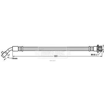 Flexible de frein BORG & BECK BBH7834
