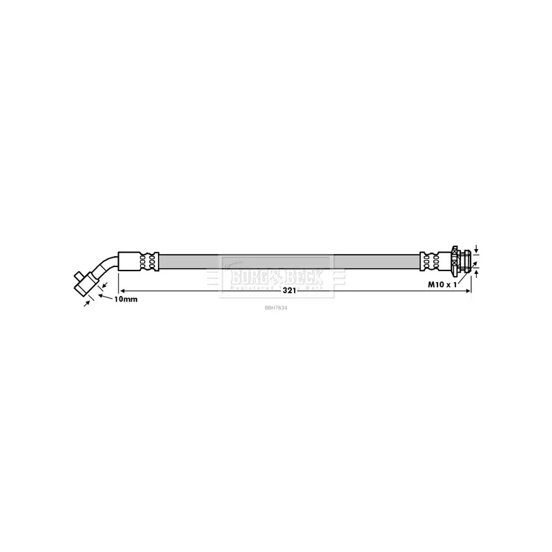 Flexible de frein BORG & BECK BBH7834