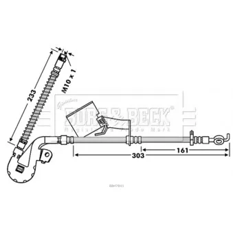 Flexible de frein BORG & BECK BBH7843