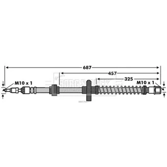 Flexible de frein BORG & BECK BBH7847