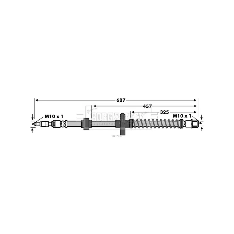 Flexible de frein BORG & BECK BBH7847