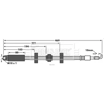 Flexible de frein BORG & BECK BBH7850