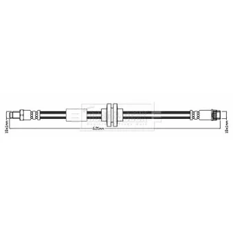Flexible de frein BORG & BECK BBH7852