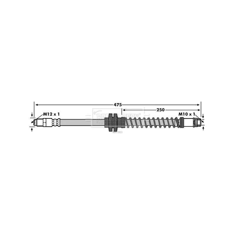 Flexible de frein BORG & BECK BBH7853