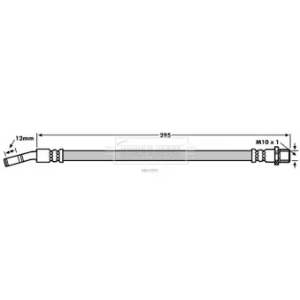 Flexible de frein BORG & BECK BBH7855