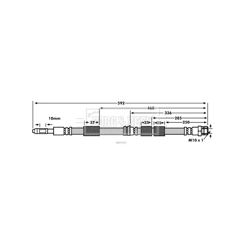 Flexible de frein BORG & BECK BBH7857