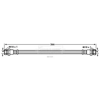 Flexible de frein BORG & BECK BBH7858