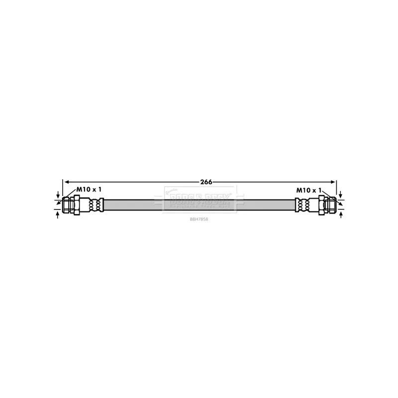 Flexible de frein BORG & BECK BBH7858