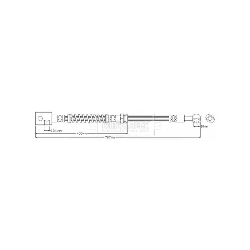 Flexible de frein BORG & BECK BBH7859