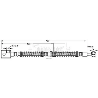 Flexible de frein BORG & BECK BBH7860
