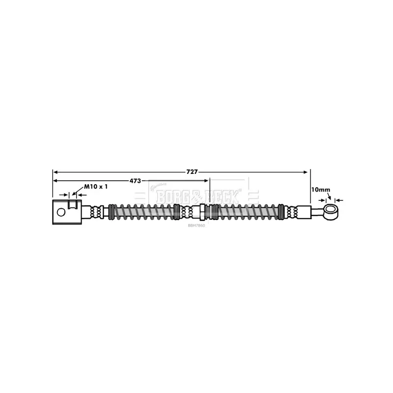 Flexible de frein BORG & BECK BBH7860